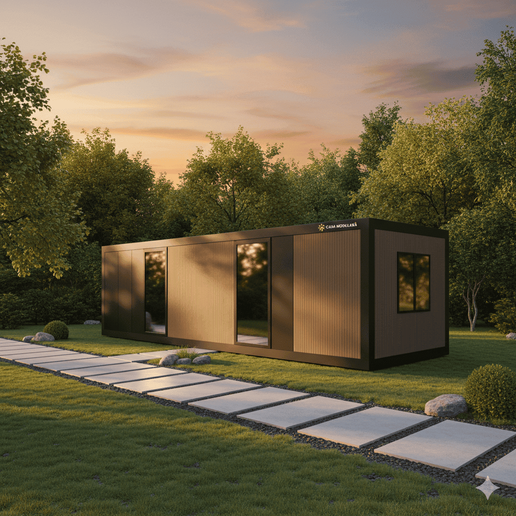 casa din containere 21mp