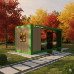 container birou casa modulara